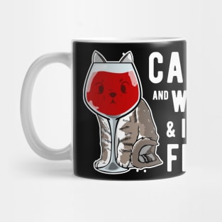 Cats Wine Design for a Cat Lover Mug